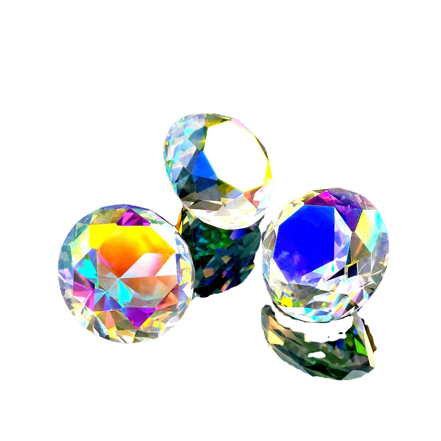 Toy Ten-color Glass Crystal Gem Gift Box Ten-grid Box Cypto-OS