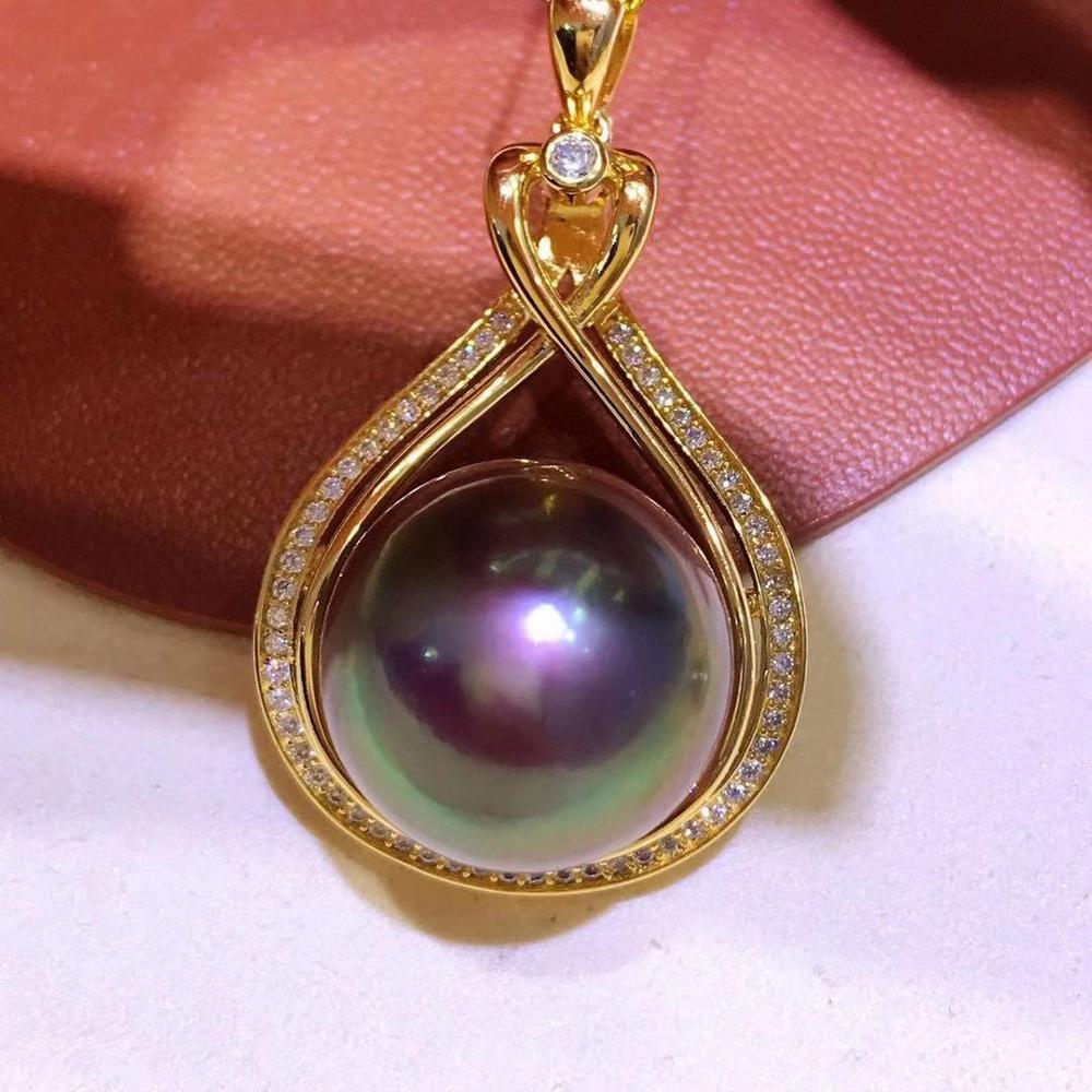 Bright Purple Edison Freshwater Pearl Pendant Cypto-OS