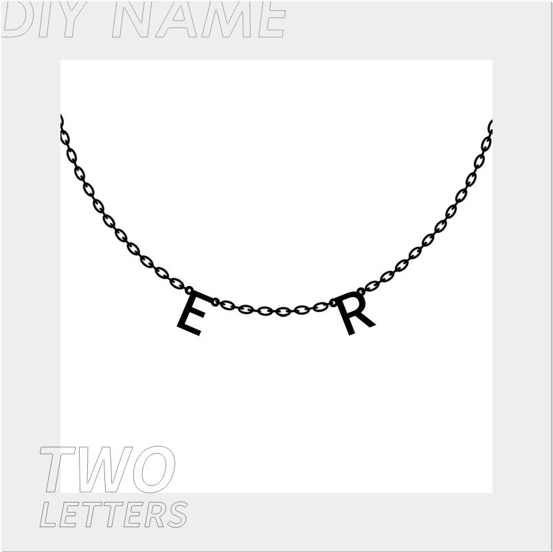 Personalized Alphabet Name Necklace DIY Cypto-OS