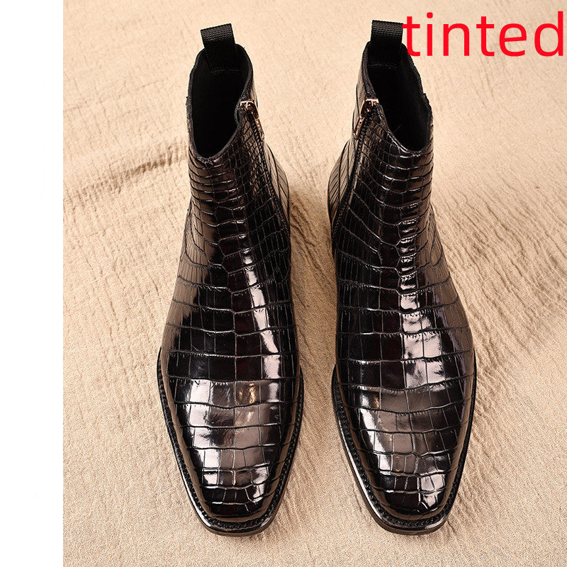 Fashion Men's Genuine Leather Dress Shoes Cypto-OS