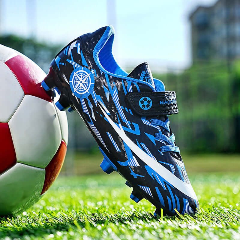 Children's Football Shoes Velcro Spike Sports Cypto-OS