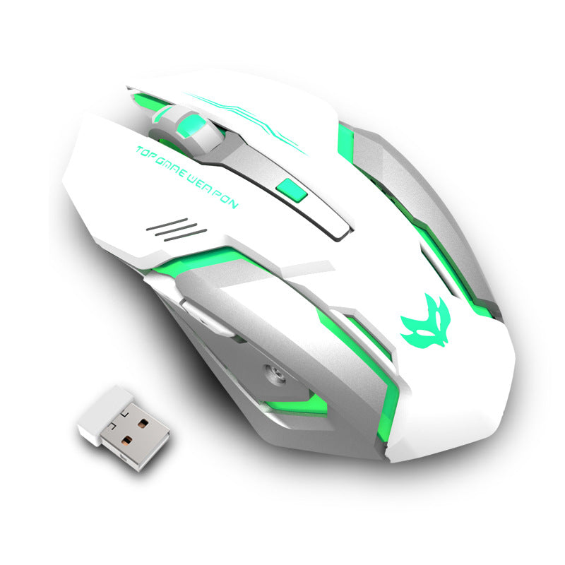 Wireless Charging Silent Gaming Mouse Machinery Cypto-OS