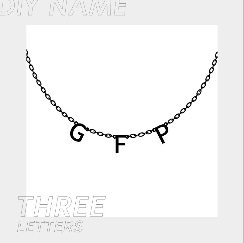 Personalized Alphabet Name Necklace DIY Cypto-OS