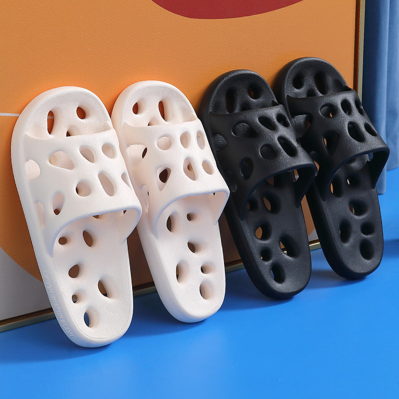 Soft Shoes Hollow Out Non-Slip Bathroom Slippers Women Home Indoor Shoes Cypto-os-shop