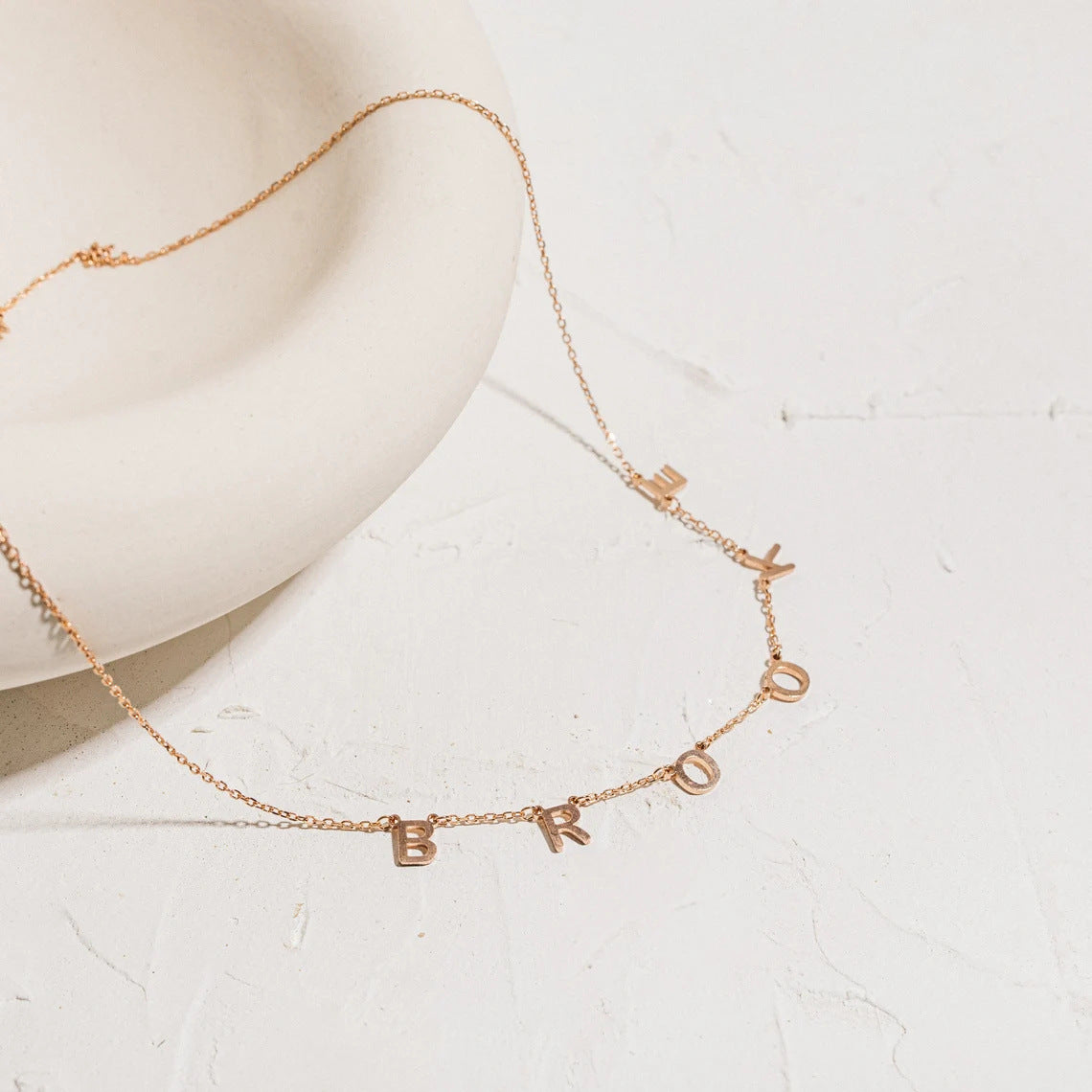 Personalized Alphabet Name Necklace DIY Cypto-OS