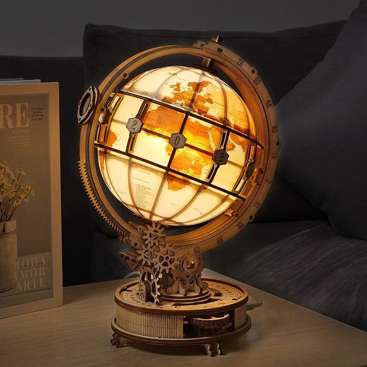 Rokr Luminous Globe 3D Wooden Hot Selling 180PCS Model Building Block Kits Toy Cypto-os-shop