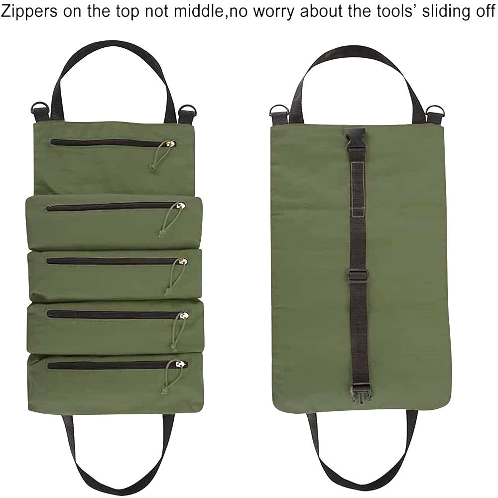 Super Roll Tool Roll,Multi-Purpose Roll Up Tool Bag, Wrench Roll Cypto-os-shop