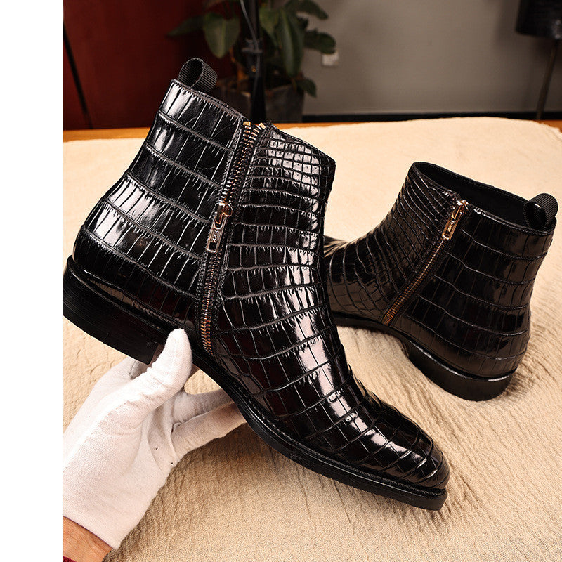 Fashion Men's Genuine Leather Dress Shoes Cypto-OS