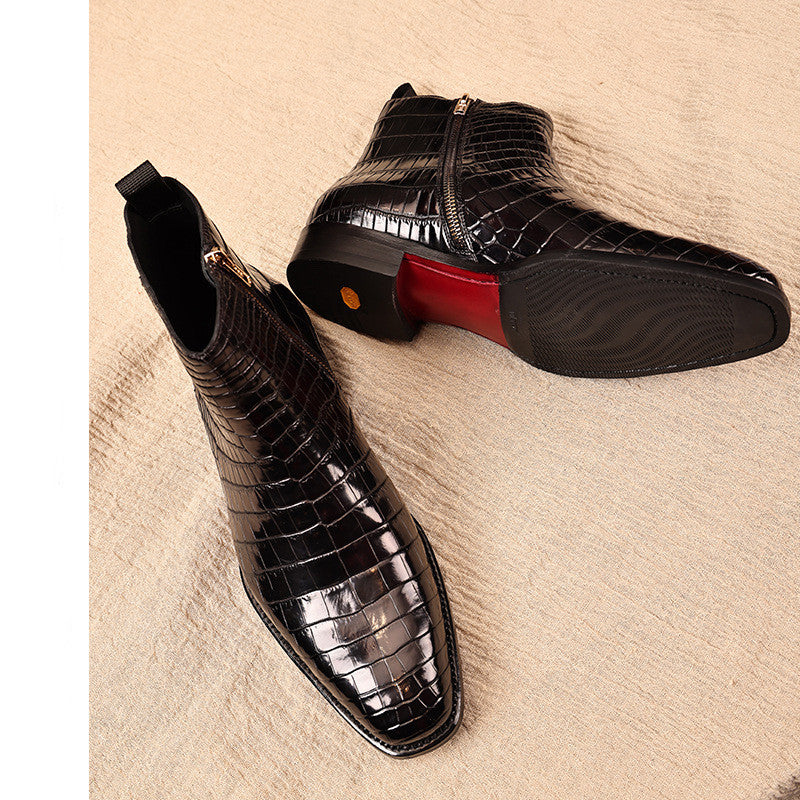 Fashion Men's Genuine Leather Dress Shoes Cypto-OS