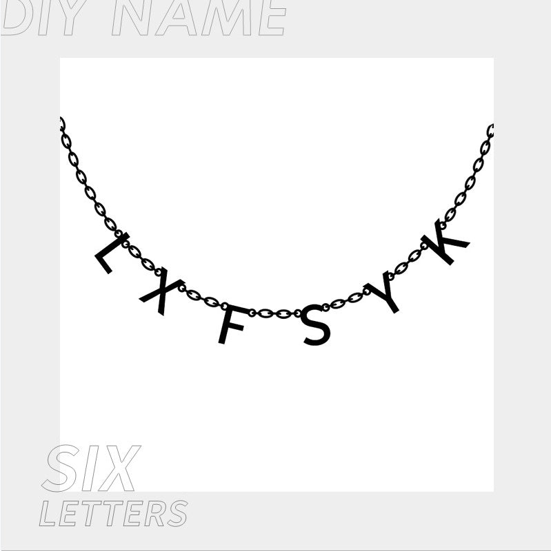 Personalized Alphabet Name Necklace DIY Cypto-OS