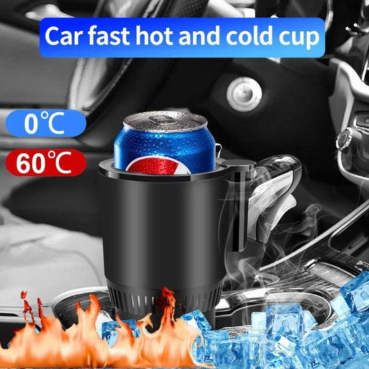 2 In1 Car Heating Cooling Cup 12V Smart Car Cup Holder Digital Temperature Display Drink Cup Warmer Cooler Mini Car Refrigerator Cypto-os-shop