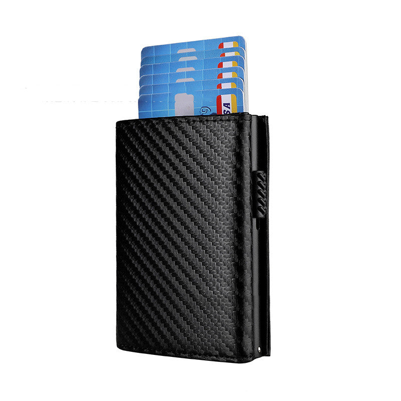 Aluminum Alloy Three-fold Magnetic Anti-theft Brush Wallet