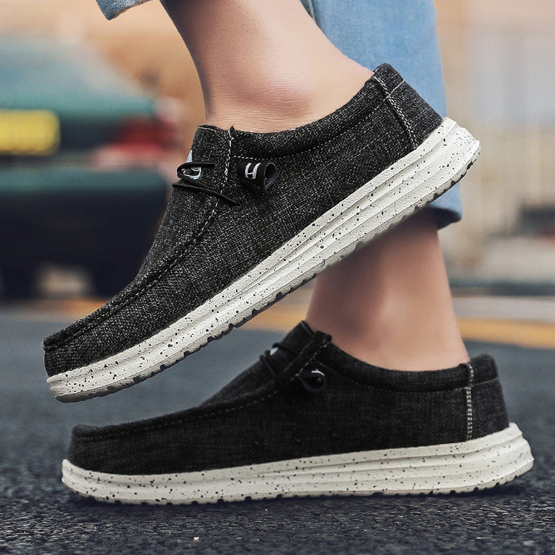 Men Loafers Fashion Canvas Shoes Cypto-os-shop