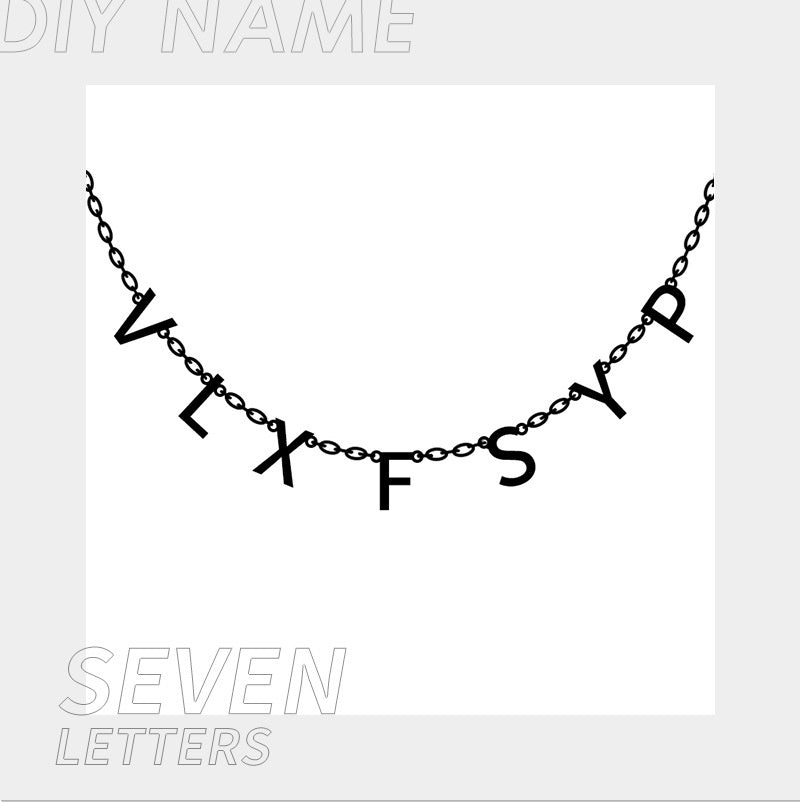 Personalized Alphabet Name Necklace DIY Cypto-OS