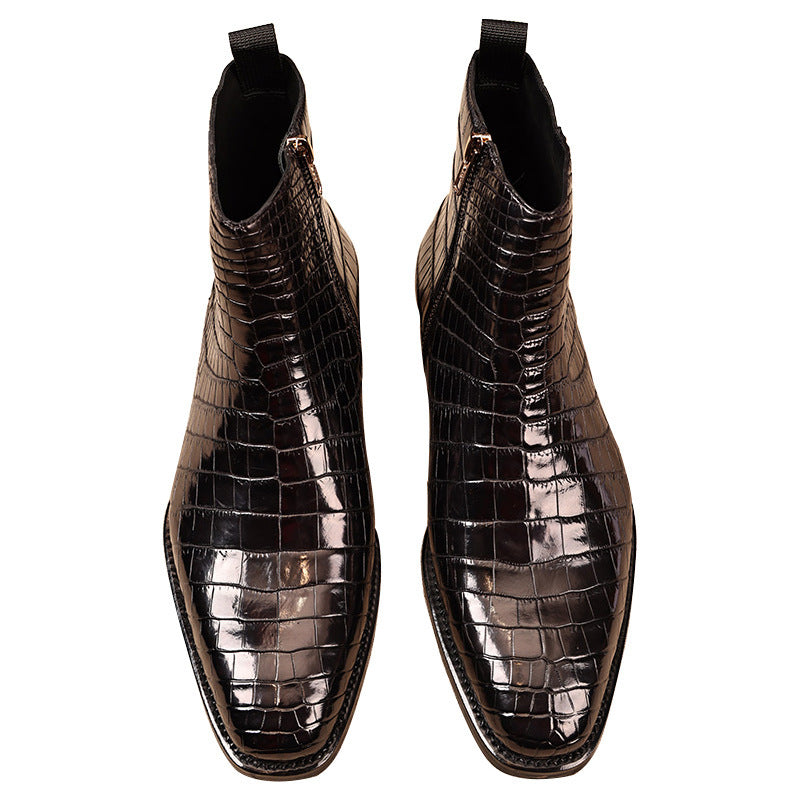 Fashion Men's Genuine Leather Dress Shoes Cypto-OS