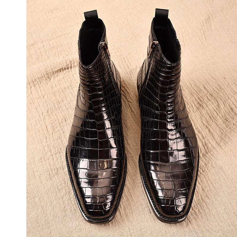 Fashion Men's Genuine Leather Dress Shoes Cypto-OS