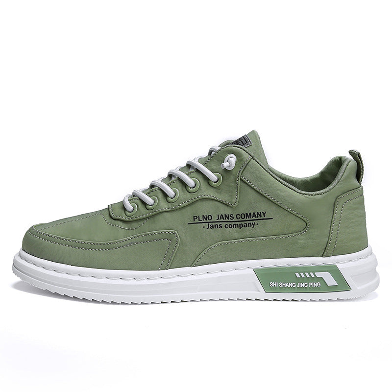 Men Sneakers Lace-up Letter Print Platform Canvas Shoes Sports Cypto-os-shop