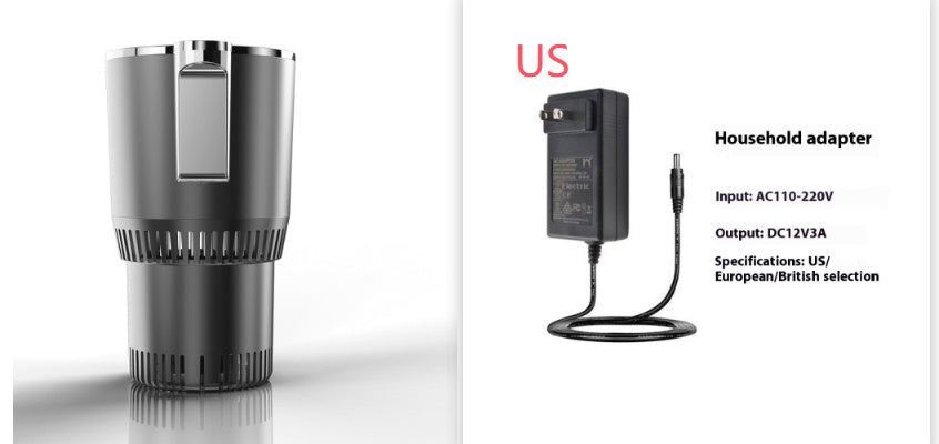 2 In1 Car Heating Cooling Cup 12V Smart Car Cup Holder Digital Temperature Display Drink Cup Warmer Cooler Mini Car Refrigerator Cypto-os-shop