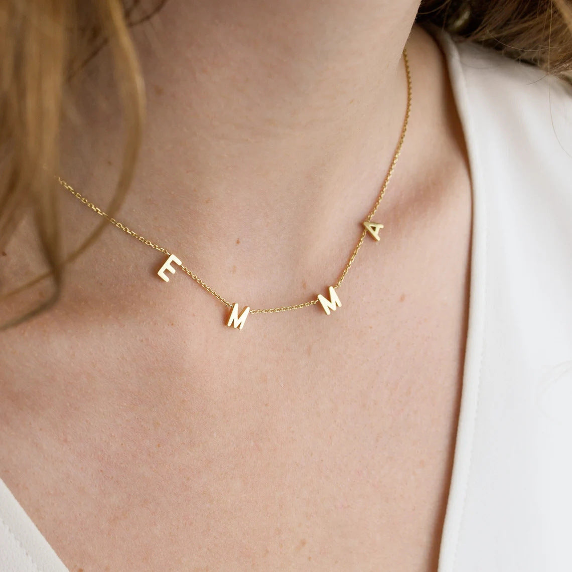 Personalized Alphabet Name Necklace DIY Cypto-OS