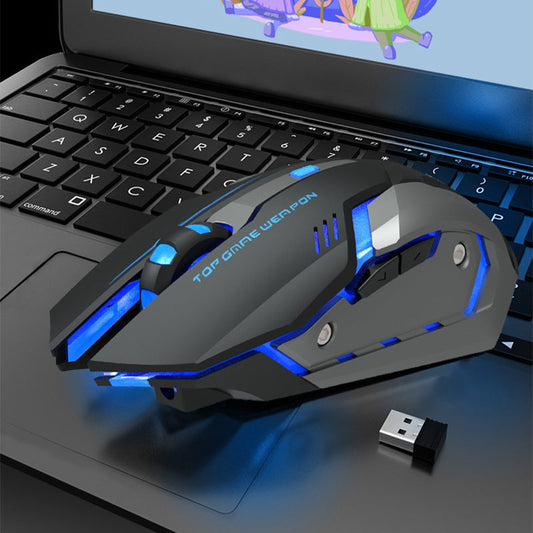 Wireless Charging Silent Gaming Mouse Machinery Cypto-OS