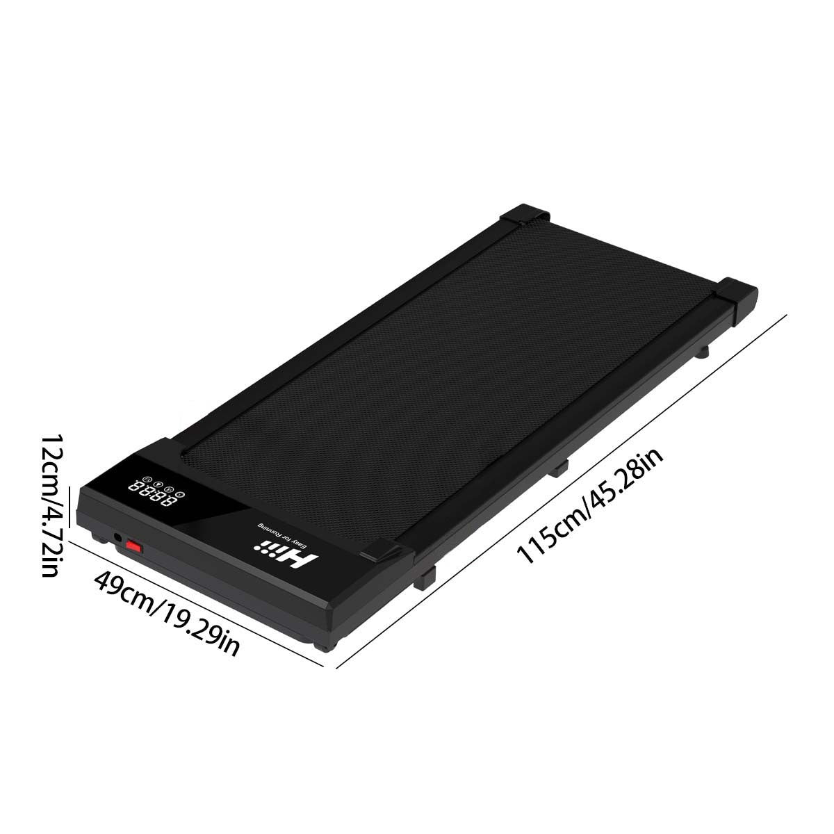 Under Desk Walking Mat Treadmill, Small Portable Office And Home Treadmill, Quiet And Lightweight Flatbed Treadmill With Remote Control Cypto-OS