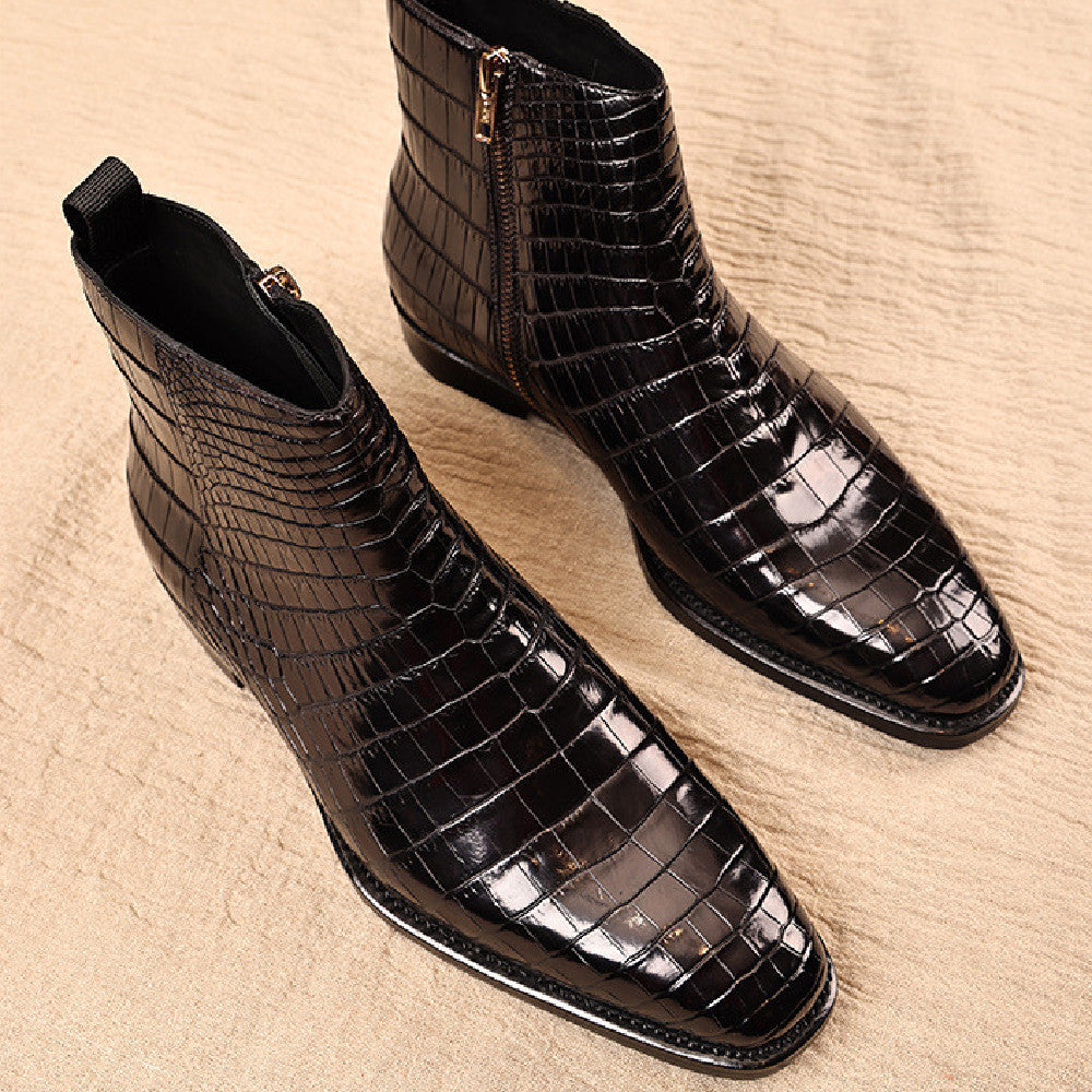 Fashion Men's Genuine Leather Dress Shoes Cypto-OS