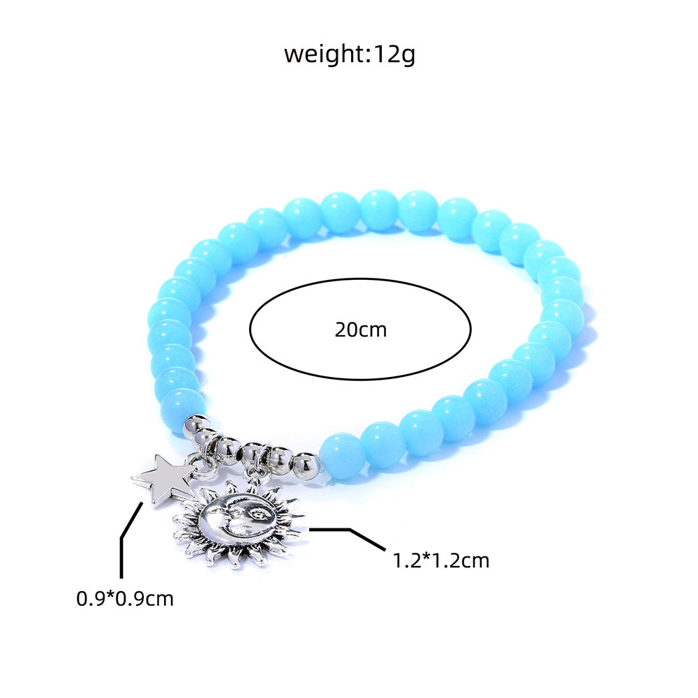 Vintage Stars Sun Luminous Beads Bracelet Cypto-os-shop