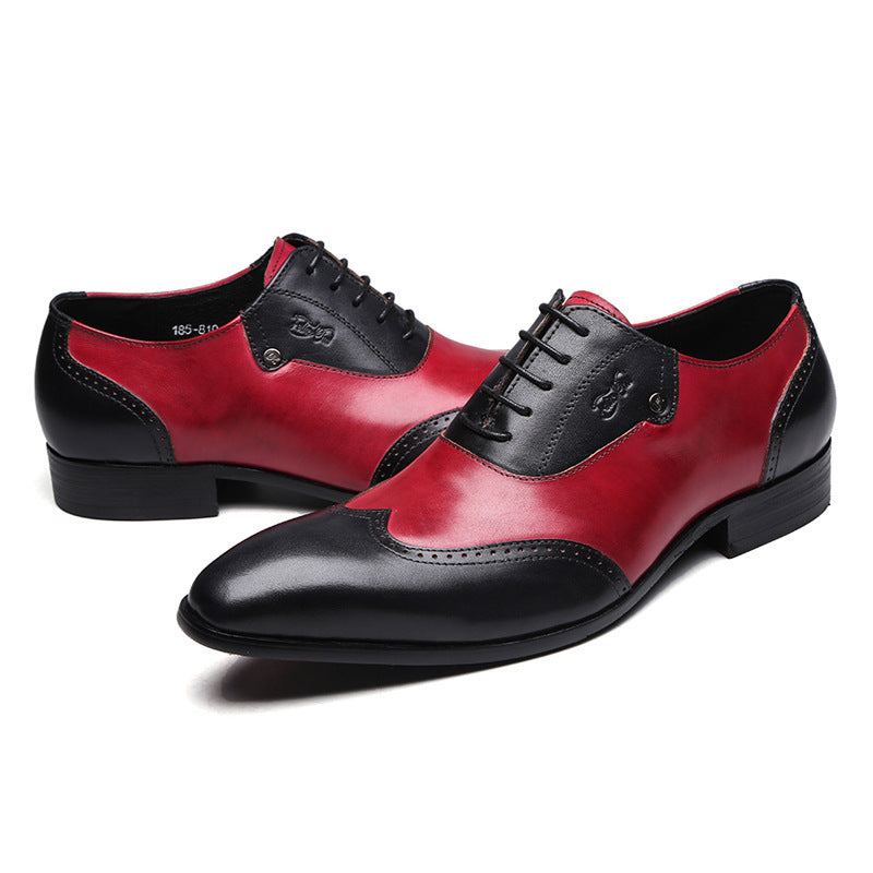 Genuine Leather Formal Business Leather Shoes Men - Cypto-OS